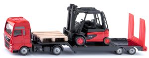 SIK1763 - Camion avec porte engin et chariot élévateur LINDE - MAN Lkw 4x2