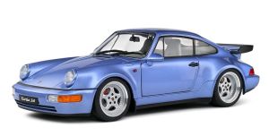 SOL1803408 - Voiture de 1990 couleur bleu – PORSCHE 911 turbo