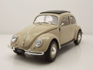 WEL18040BEIGE - Voiture de 1950 couleur beige – VW Beetle T1