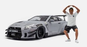 SOL1805821 - Voiture de 2024 couleur grise - NISSAN GT-R Liberty Walk Body Kit 2.0