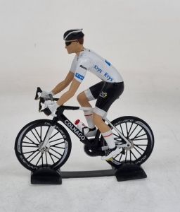 SOL1809903 - Cycliste avec maillot blanc – TOUR DE FRANCE