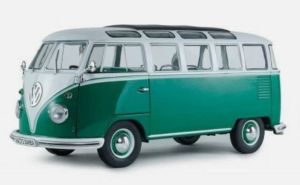 SOL1813403 - Véhicule de 1962 couleur blanc et Vert - VW T1 Samba