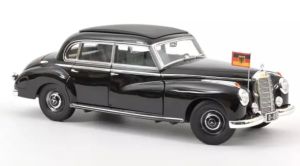NOREV183707 - Voiture de 1955 couleur noir - MERCEDES BENZ 300 Konrad Adenauer