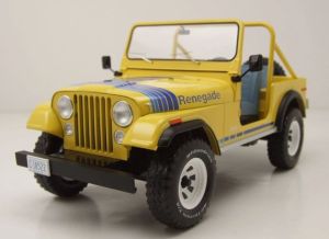 MOD18552 - Voiture de 1980 couleur jaune - JEEP CJ-7 Renegade