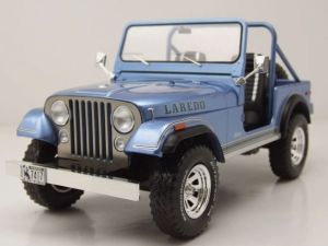 MOD18553 - Voiture de 1980 couleur bleu - JEEP CJ-7 Laredo