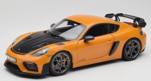 NOREV187252 - Voiture de 2023 couleur orange - PORSCHE Cayman GT4 RS Pack Weissach