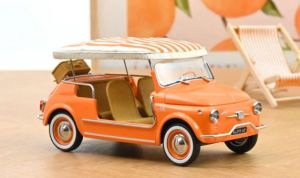 NOREV187791 - Voiture de 1965 couleur orange - FIAT 500 Jolly