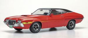 IXO18CMC263.22 - Voiture de 1972 couleur rouge et noire - FORD Gran Torino Sport