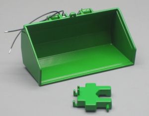 REP093 - Caisse de couleur verte 3 points