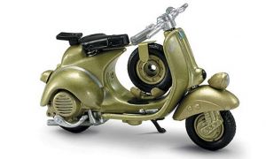Scooter de couleur Or - VESPA 125 6 Giorni 1952