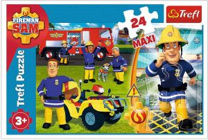 TRF14290 - Puzzle du dessin animé Sam Le Pompier – 24 Pièces