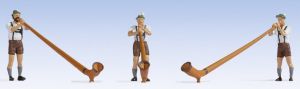 NOC15579 - Figurines - Joueurs de cor des Alpes