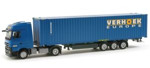 Camion porte container et container VERHOEK - MERCEDES Actros LH08 4x2