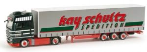 HER156493 - Camion avec remorque bâchée KAY SCHULTZ - MAN TGX XXL 4x2