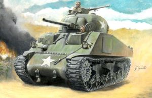 ITA15751 - Maquette à assembler et à peindre – M4 Sherman 75mm