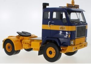 MOD18140 - Camion solo de 1971 bleu et jaune – VOLVO F88 ASG