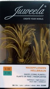 JUW23289 - Ensemble de 50 pieds de maïs grain miniature de couleur jaune pour maquette de hauteur 10 cm