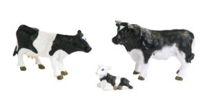 Set d'animaux – Une vache un veau et un taureau