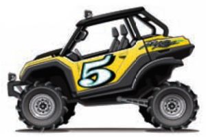 MST21087-MT950GE - Quad de couleur jaune et noir - MT950 ROHV 