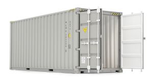 MAR2323-03 - Container maritime de couleur gris 20 pieds