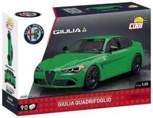COB24605 - Jeu de construction - 90 pcs - ALFA ROMEO Gulia Quadrifoglio de couleur verte