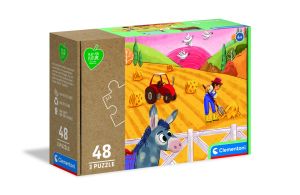 CLE25268 - 3 puzzles Les animaux de la ferme – 48 Pièces