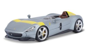 BUR26027 - Voiture sportive FERRARI Monza SP1 de 2019 de couleur grise métallisée