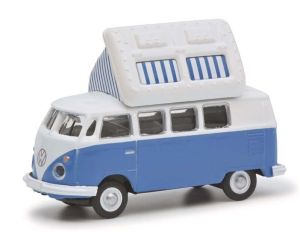 Camping-car de couleur bleu et blanc – VOLKSWAGEN T1c