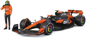 BUR28040N - Voiture du GP de Miami 2024 pilotée par Lando NORRIS - McLAREN MCL38 #4 avec pilote