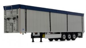 MAR2016-03 - Accessoire pour camion - Remorque à fond mouvant avec bâche de couleur Bleue