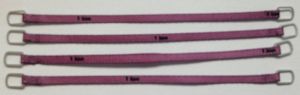 Ensemble de 4 sangles de levage violette de 8 cm 1 tonne