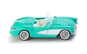 Voiture cabriolet turquoise CHEVROLET corvette