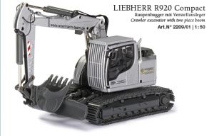 Pelleteuse couleur grise LIEBHERR R920 Compact