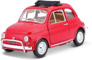 BUR22099R - Voiture de 1965 rouge – FIAT 500L
