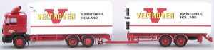 Camion avec remorque 2 Essieux frigorifique "VERLTHOVEN"  MAN F90 Porteur 6x4