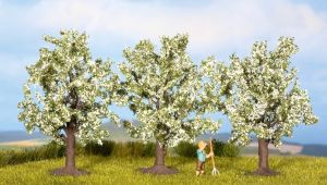 NOC25111 - 3 arbres fleuris blans fruitiers de 8cm