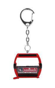 JC80123 - Porte-Clés télécabine de couleur rouge - Station Saalbach - OMEGA