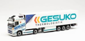 Camion VOLVO FH XL 2020 remorque frigorifique 3 essieux GESUKO