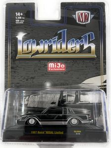 M2M-31500-MJS69 - Voiture sous blister de la série LOWRIDERS - BUICK Regal limited de 1987 couelur noir