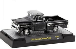 M2M-31500-MJS71 - Voiture sous blister de la série LOWRIDERS - CHEVROLET Cameo truck 1958 noir