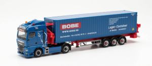 HER315432 - Camion avec remorque 3 essieux et chargeur latéral BOBE SPEDITION – MAN TGX GM 4x2