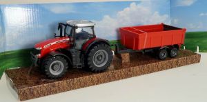 BUR31662 - Tracteur de 10 cm – MASSEY FERGUSON 8740S avec benne