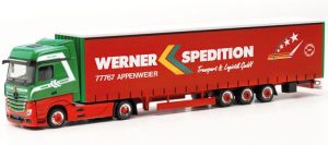 HER317214 - Camion avec remorque WERNER – MERCEDES Actros 4x2