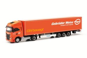 HER317344 - Camion avec remorque 3 essieux GEBRUDER WEISS – IVECO S-Way LNG 4x2