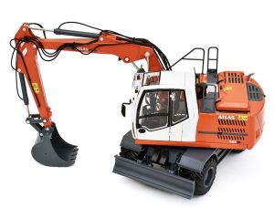 AT3200153 - Engin de chantier de couleur orange - ATLAS 185W avec pneus Nokian