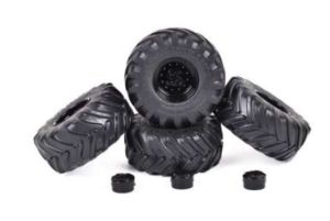 AT3200205 - Accessoire pour chargeuse - 4 jantes noir avec pneus MICHELIN Mega Xbib 750/560-R26