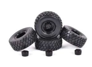 AT3200206 - Accessoire pour chargeuse - 4 jantes noir avec pneus MICHELIN XLD 650-560-R25