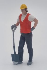 ATLAN32049 - Figurine avec pelle - Homme chantier