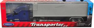 WEL32696BLEU - Camion de couleur bleu avec remorque - FREIGHTLINER Cascadia 6x4
