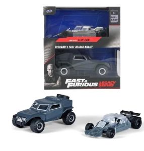 JAD34253 - Set de 2 véhicules du Film Fast & Furious – Buggy et Flip car